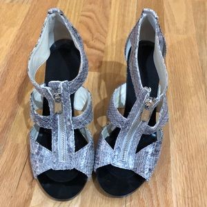 Michael Kors Berkley Faux Snakeskin Sandal